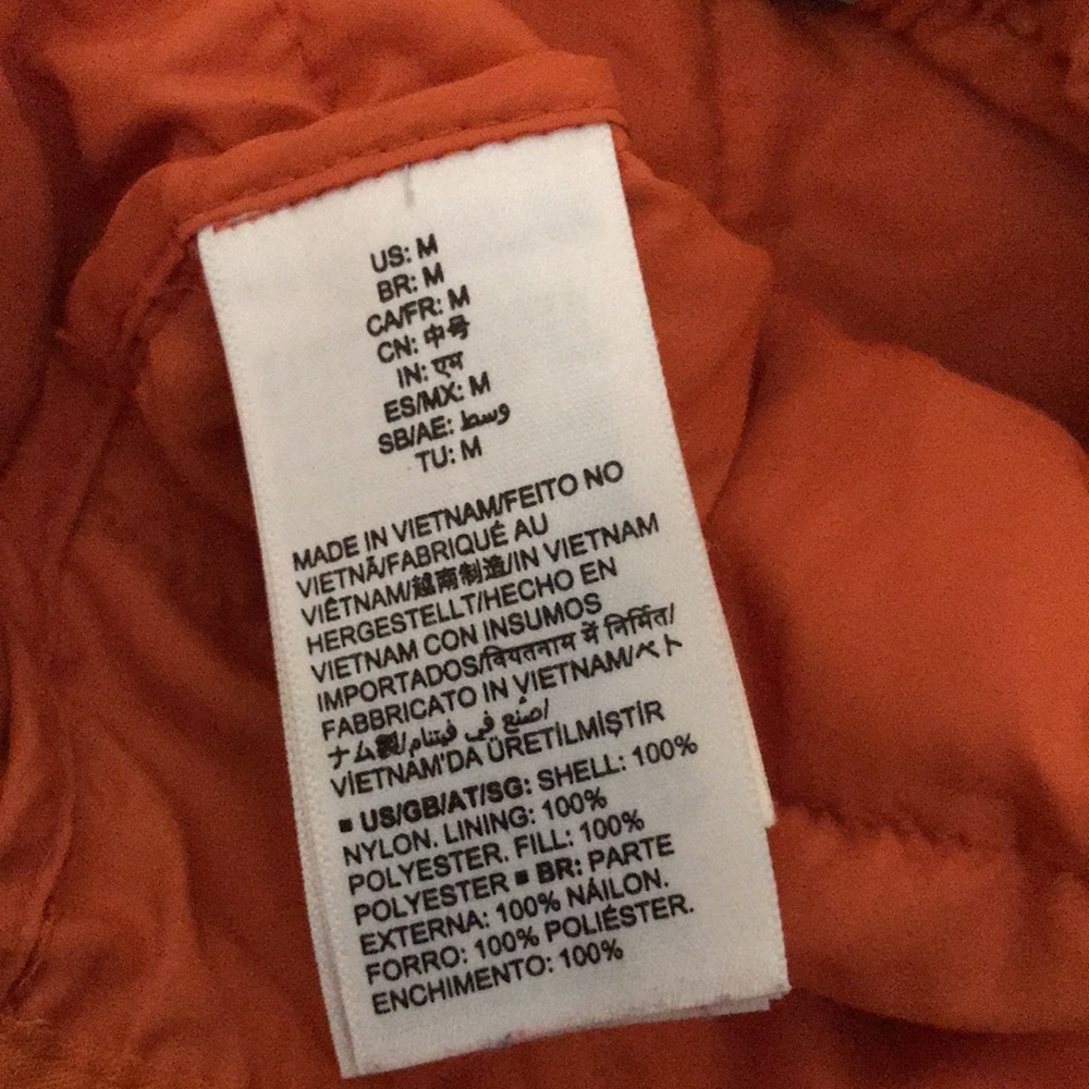 Amazon Essentials Orange Us Medium Puff Jacket Wi… - image 5